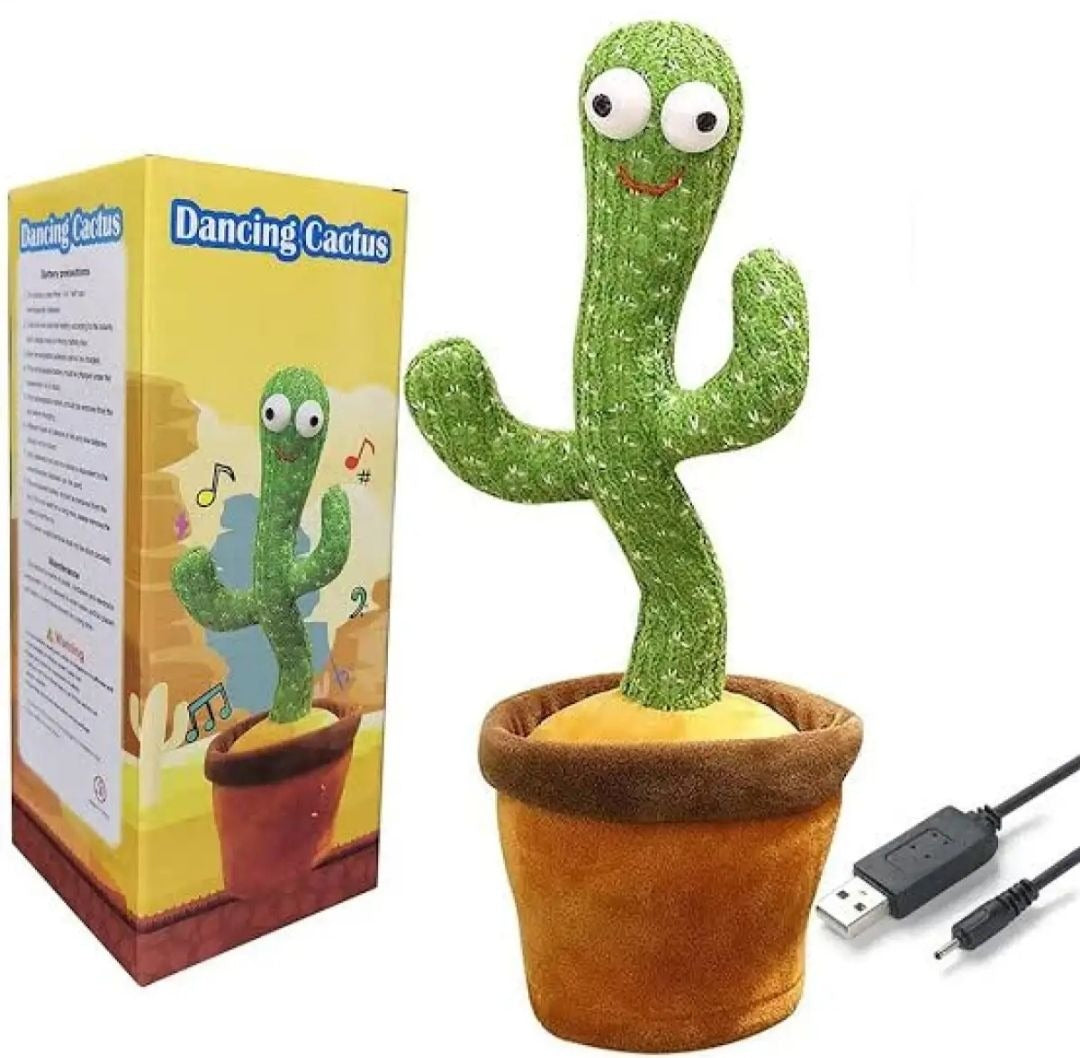 Rechargeable Dancing Cactus Toy for Kids