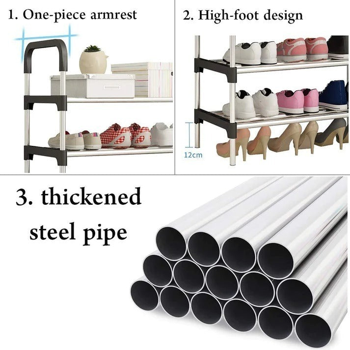 Multipurpose Premium Design Shoe Rack Non-Breakable Floor Standing Shoes Rack - 4 layer