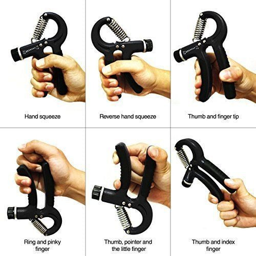 Hand Grips Strengthener – Adjustable Arm, Finger & Wrist Exerciser for Men & Women | Gym Fitness Training Gripper