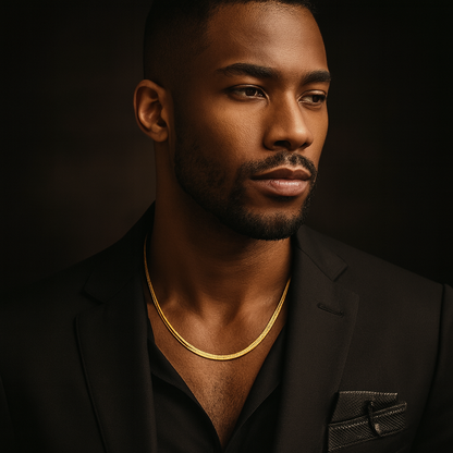 Men’s Golden Necklace Chain | Stylish & Durable Metal Chain for Daily Wear, Party, or Casual Outfits – Trendy Jewelry for Men Rs 677