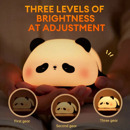 Cute Panda Silicone Night Light