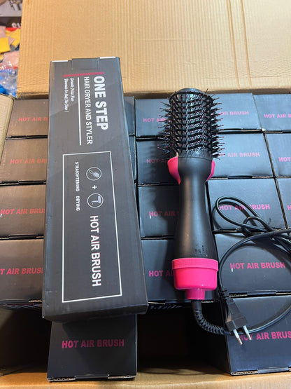 Hair Dryer with Comb 3‑in‑1, Hair Straightener & Curler for Easy Styling