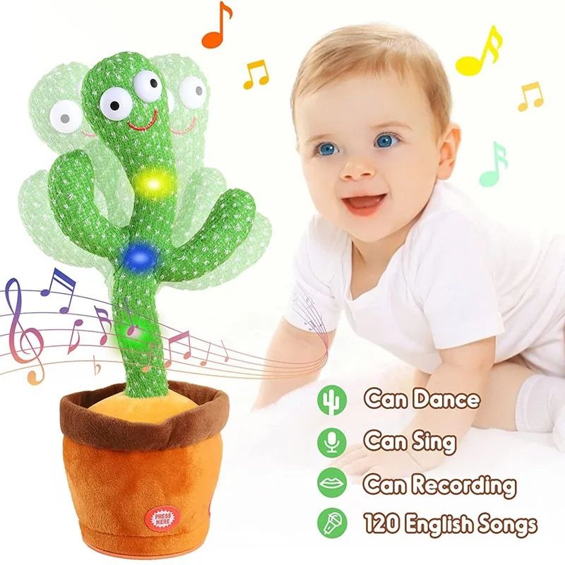Rechargeable Dancing Cactus Toy for Kids